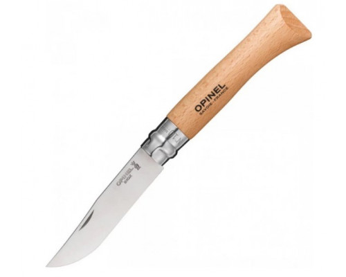 Нож Opinel №10, нержавеющая сталь, рукоять бук